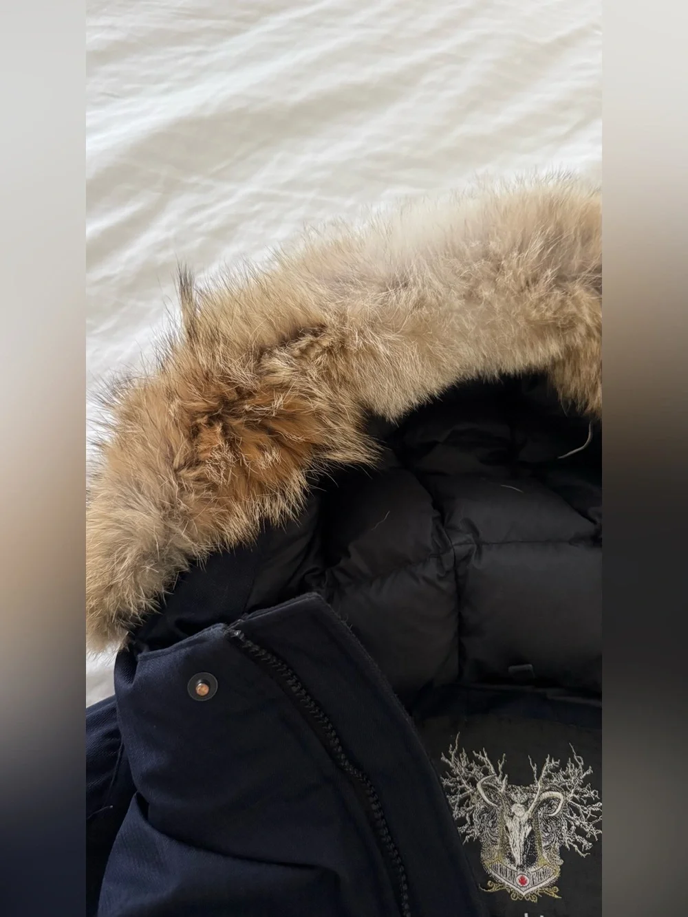 NOBIS Children's Navy Parka with Faux Fur Hood